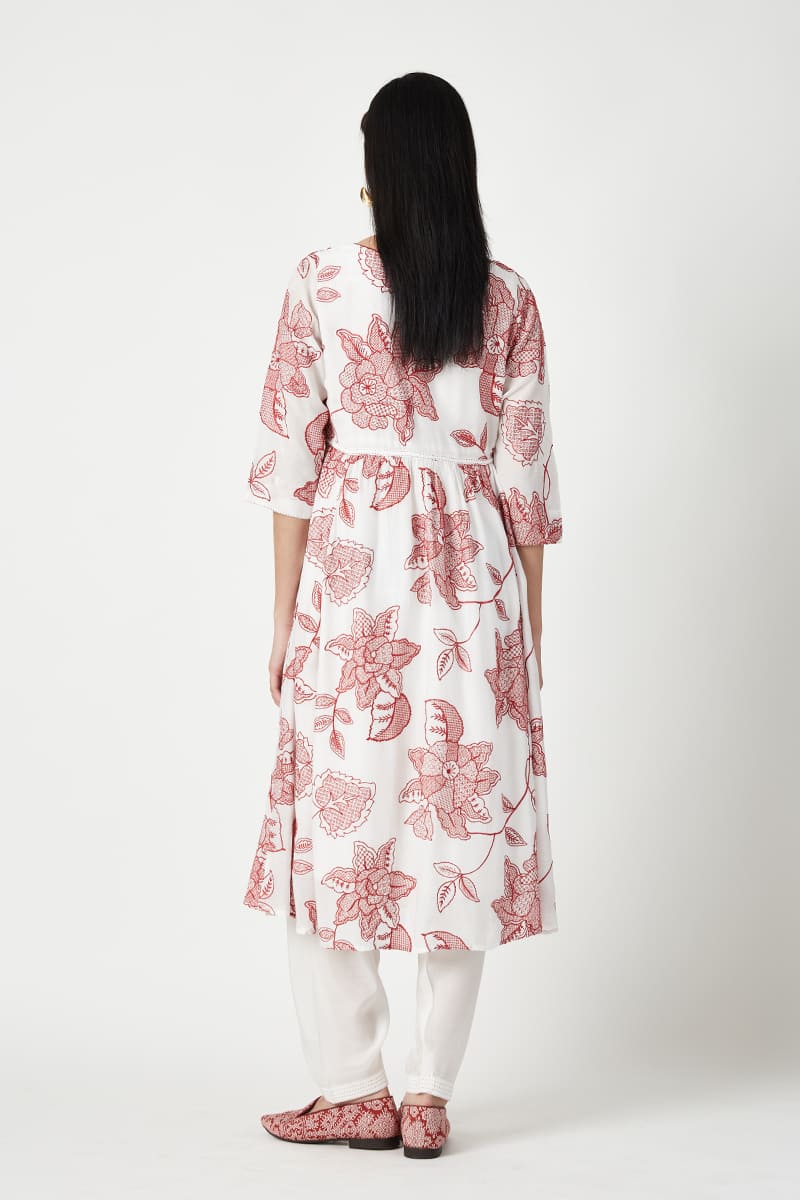 BELITON EMBROIDERED KURTA SET