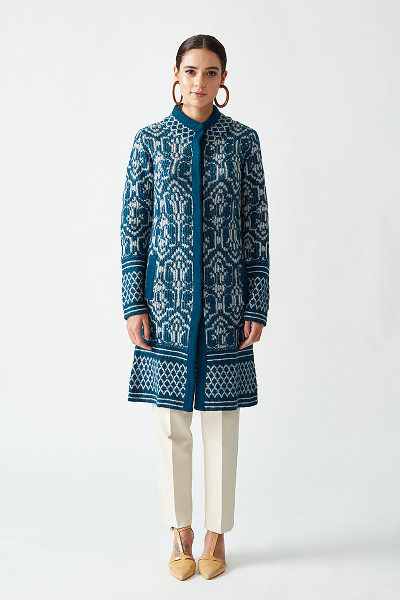 Knitted Jacquard Jacket