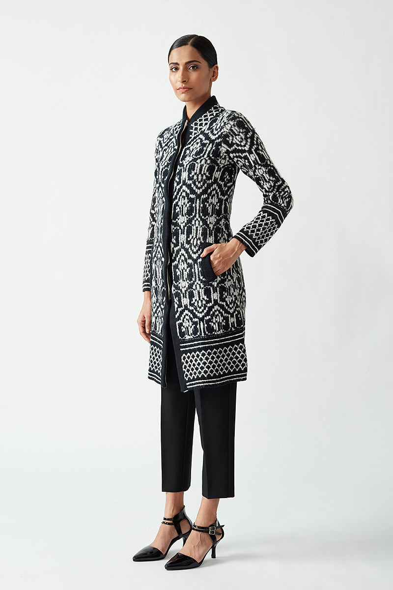 Knitted Jacquard Jacket