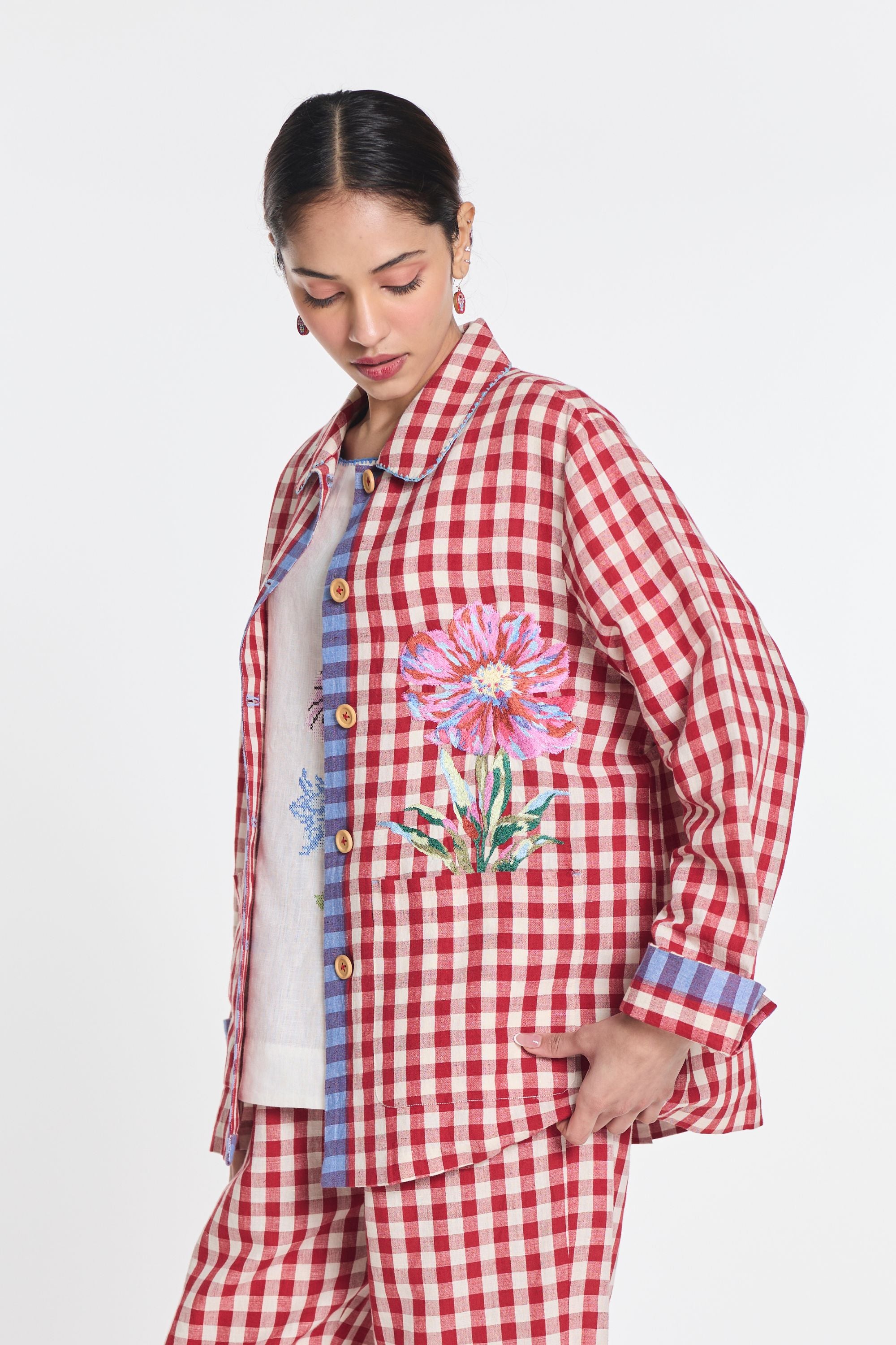 Cherry Embroidered Jacket