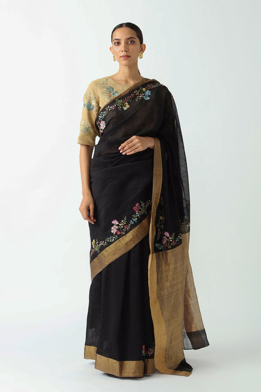 ZENOBIA EMBROIDERED SAREE (1 PC)