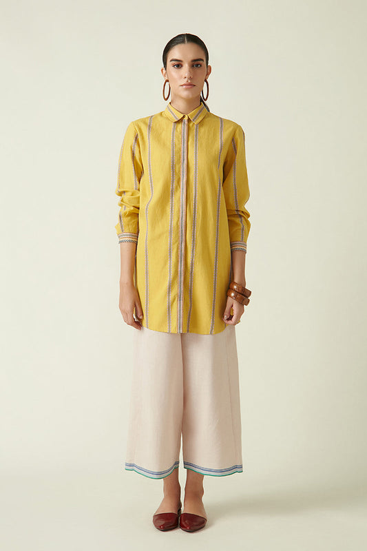 MESHIMA BUTTONED DOWN TOP