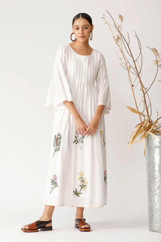 BOX ELDER PLEATED DRESS