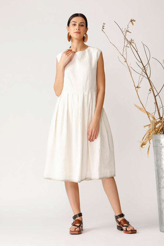 CHESTNUT SLEEVELESS DRESS