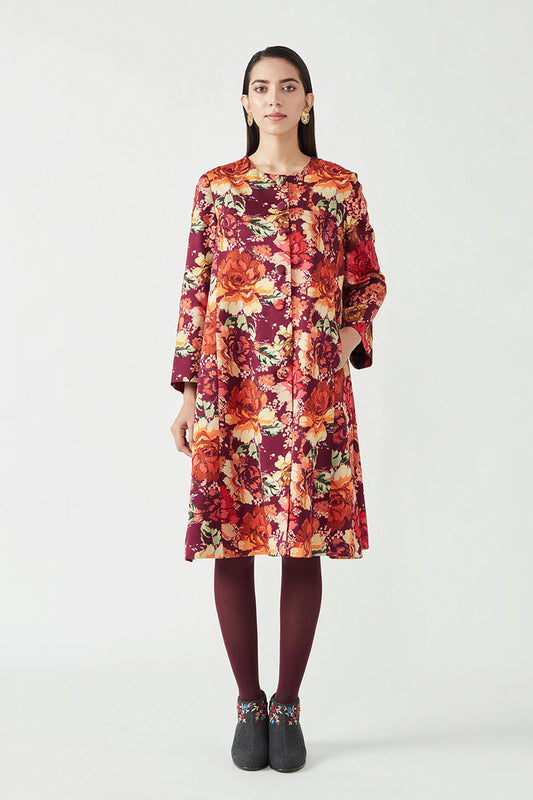 MARIA EMBELLISHED PRINTED JACKET