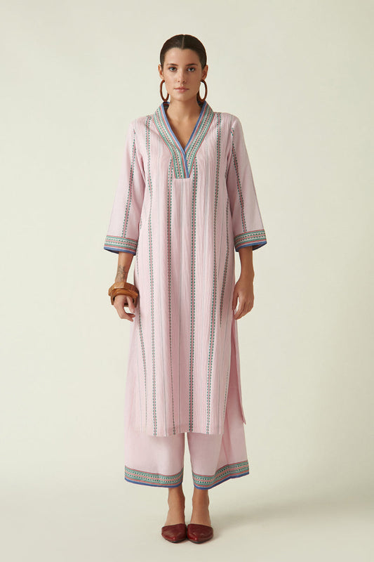 PORICINI STRAIGHT KURTA SET (2PCS)