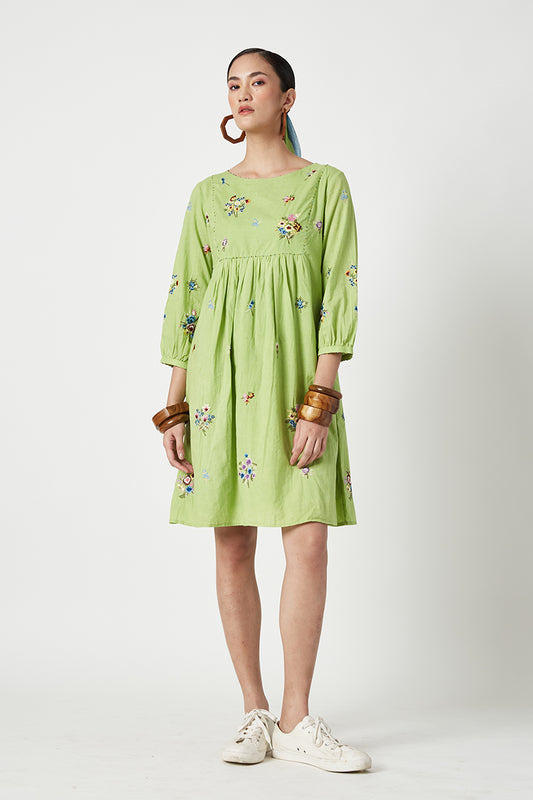 CLUDE EMBROIDERED DRESS