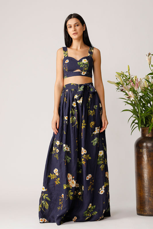 WISTERIA PRINTED BUSTIER