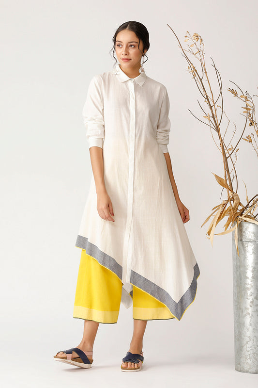 BERTINI ASYMMETRIC COLLARED TUNIC