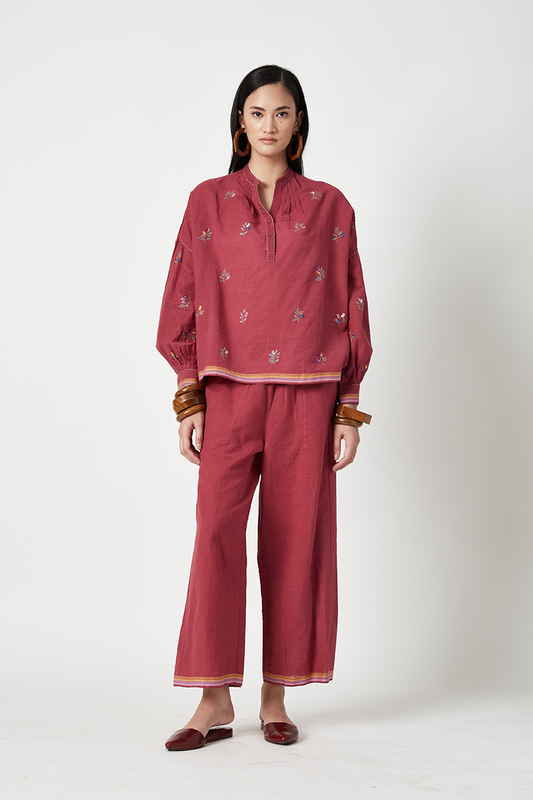 MILES EMBROIDERED TOP