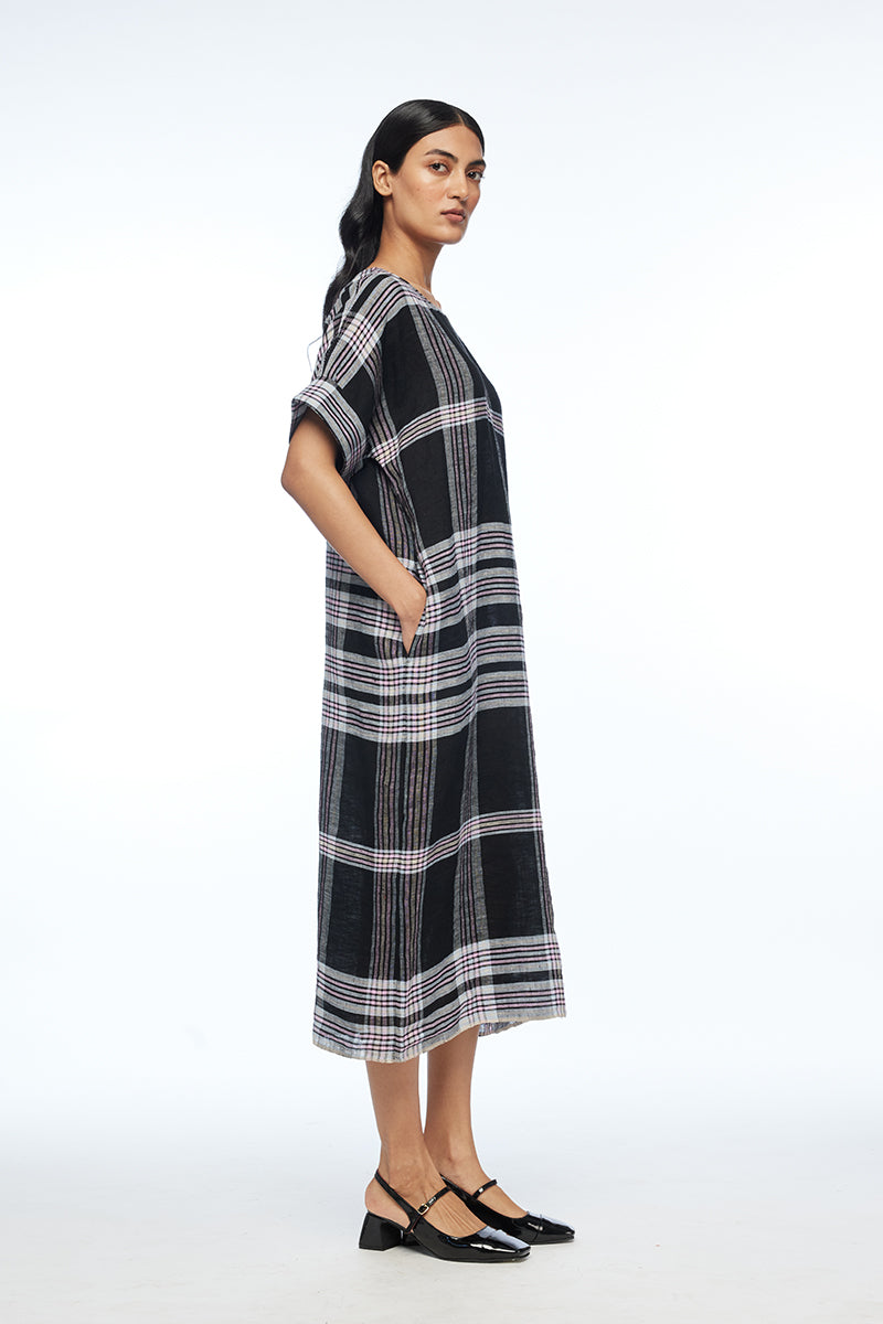 Dumalis Boat Neck Dress