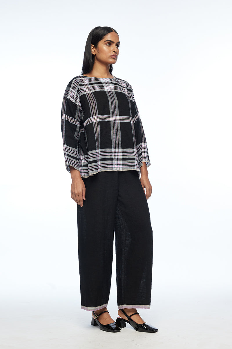 Caesia Boat Neck Boxy Top