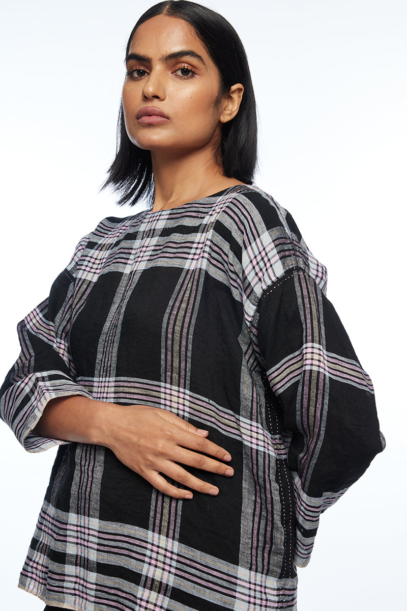 Caesia Boat Neck Boxy Top