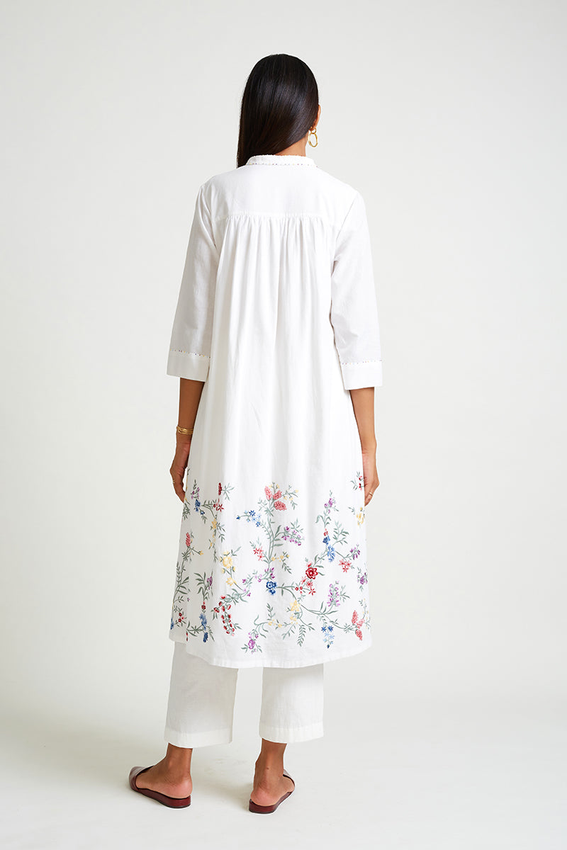 ORIOLE EMBROIDERED KURTA & PANT SET