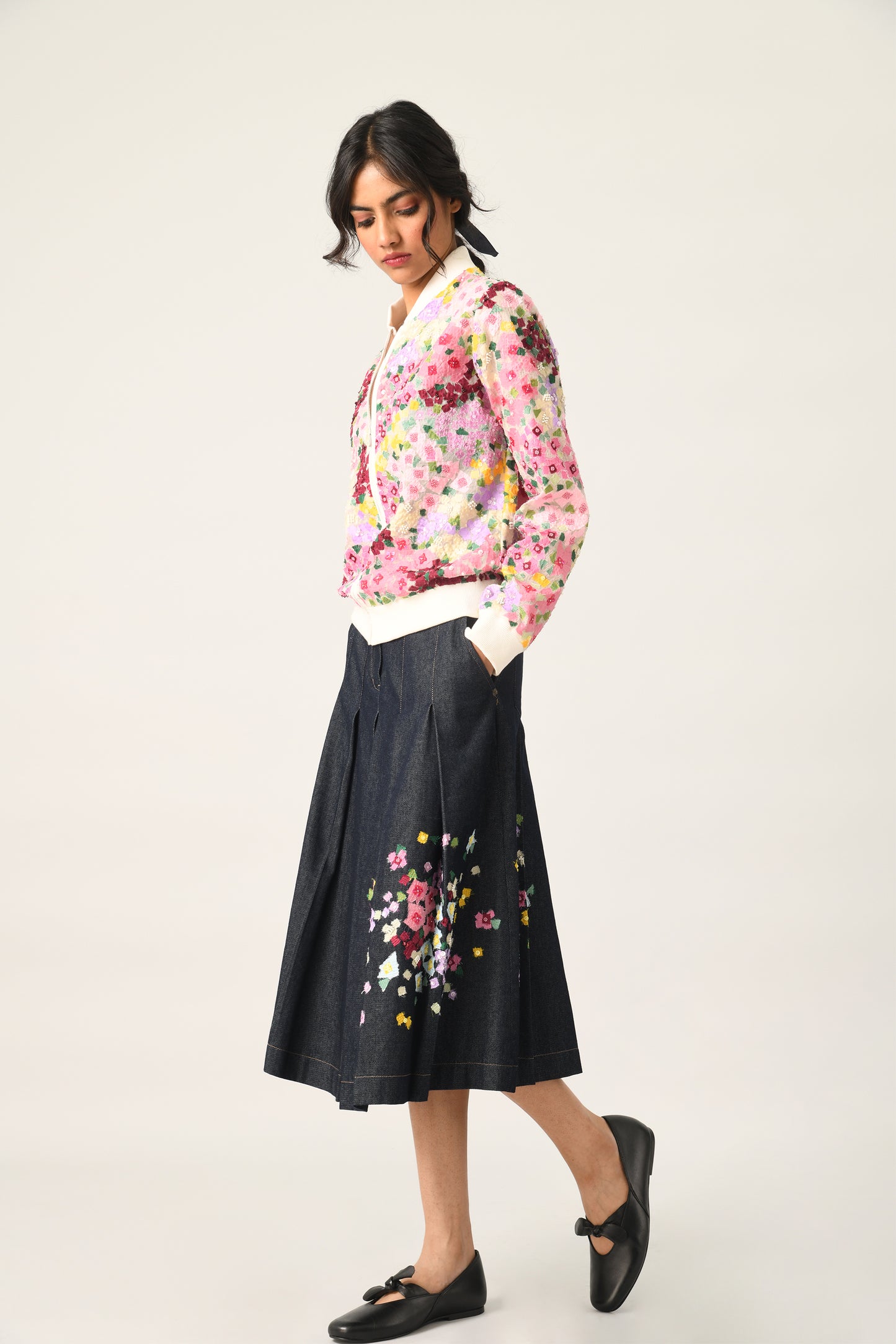 CANINA FLORAL ABSTRACT JACKET