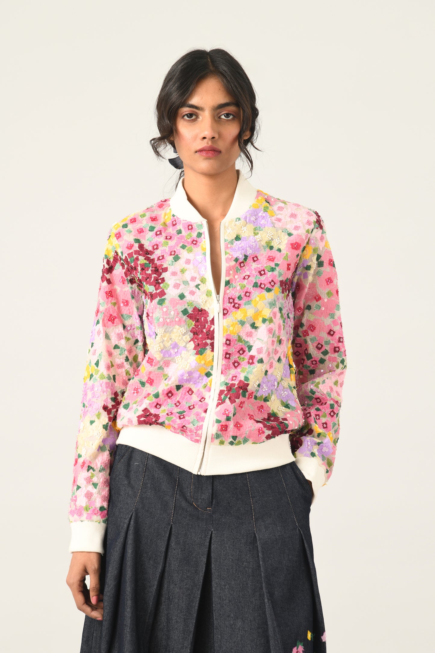 CANINA FLORAL ABSTRACT JACKET