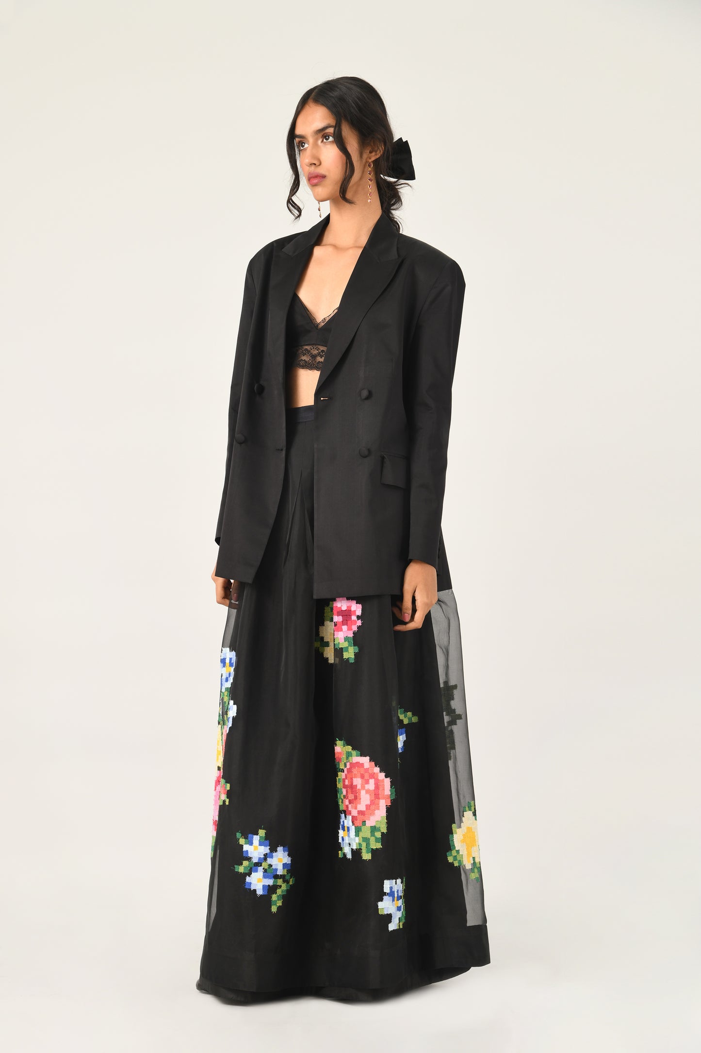 GERTRUDE DIGITAL EMBROIDERY SKIRT