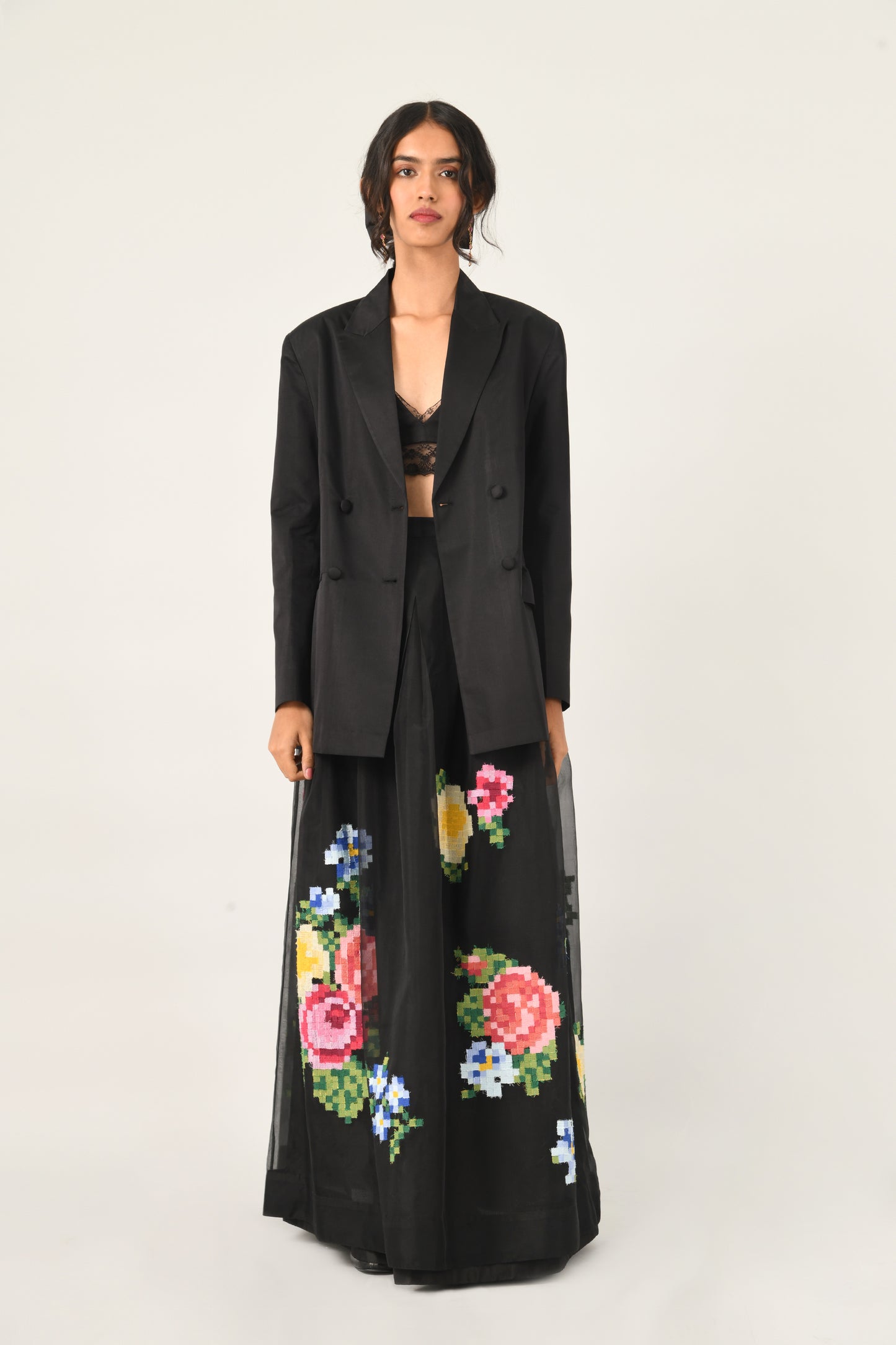 GERTRUDE DIGITAL EMBROIDERY SKIRT