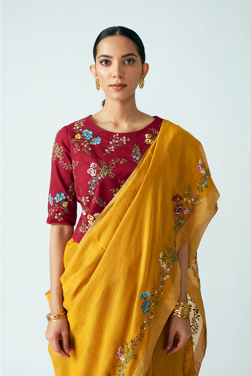 BEGONIA EMBROIDERED BLOUSE