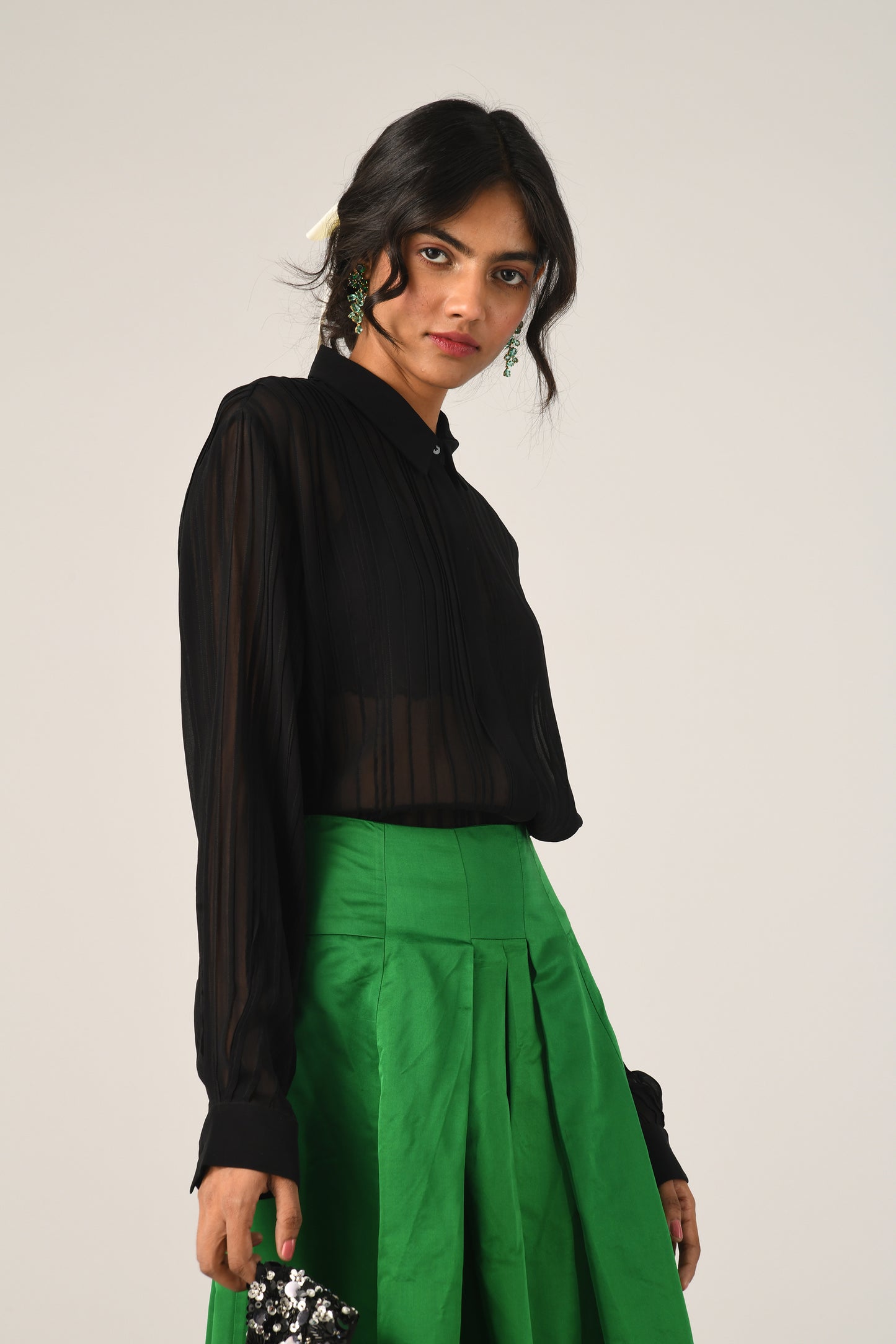PINETORUM PLEATED SHIRT