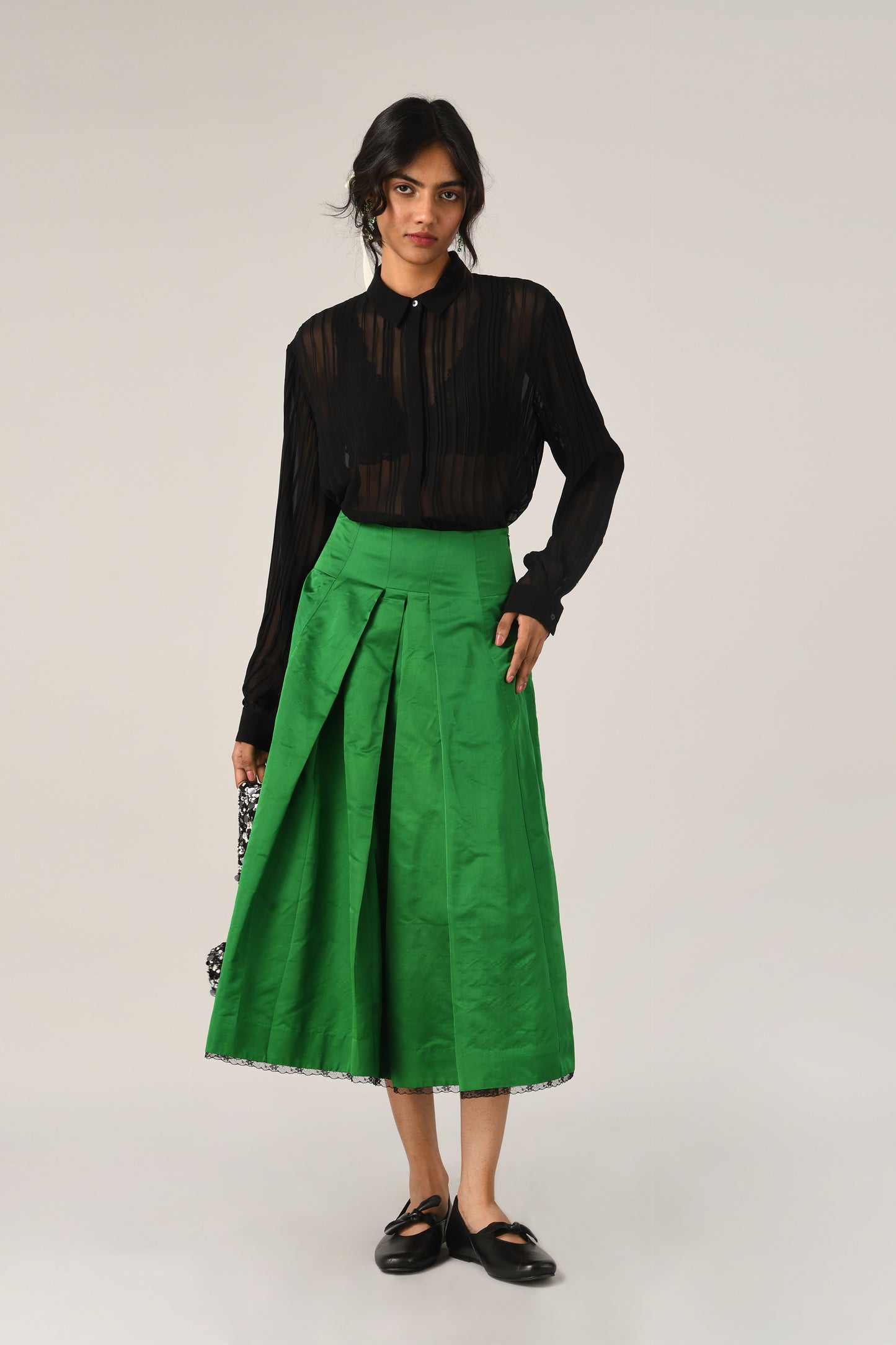 PINETORUM PLEATED SHIRT