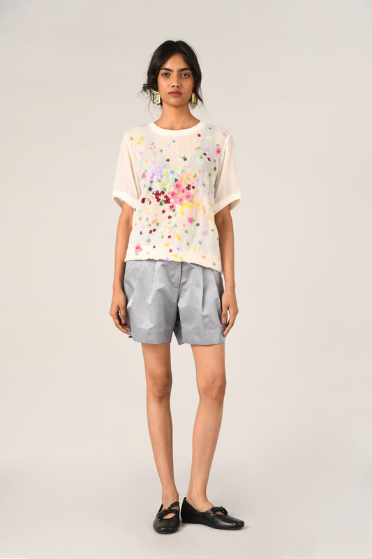 ODORATA PLEATED SHORTS