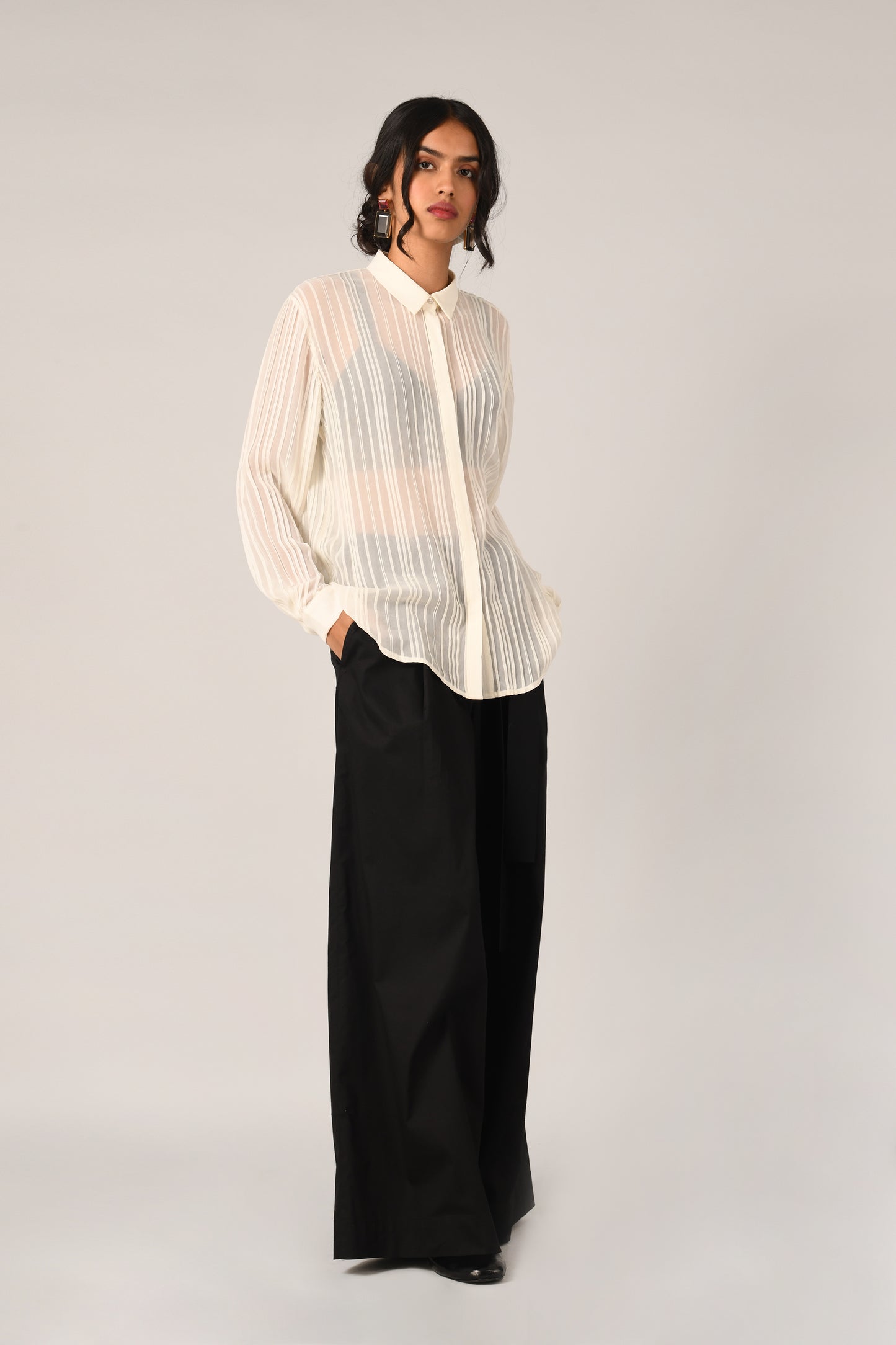 PINETORUM PLEATED SHIRT