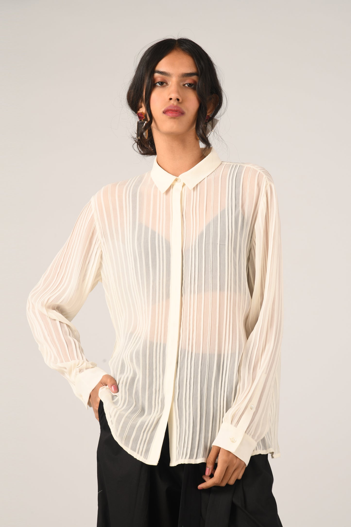 PINETORUM PLEATED SHIRT