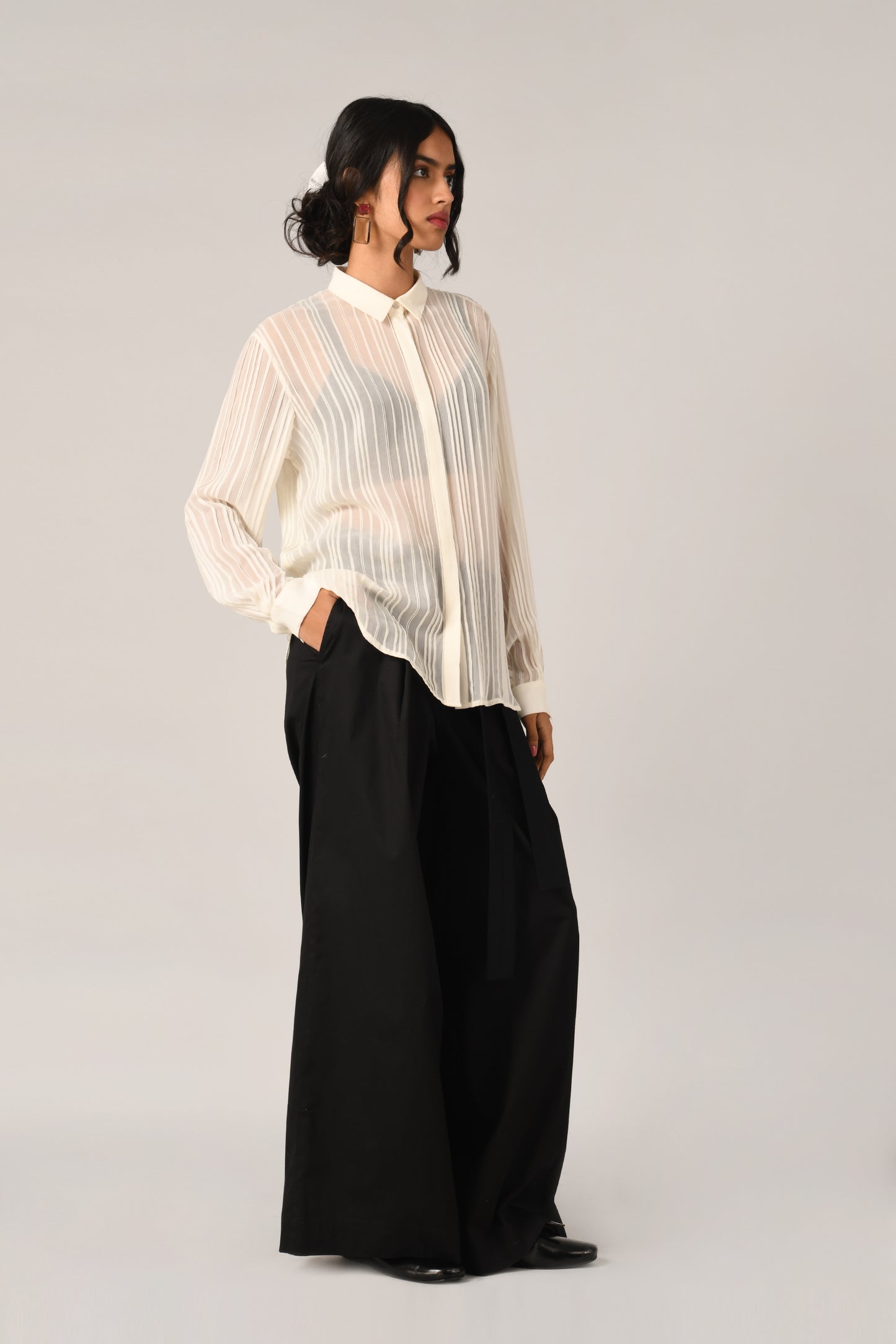 PINETORUM PLEATED SHIRT