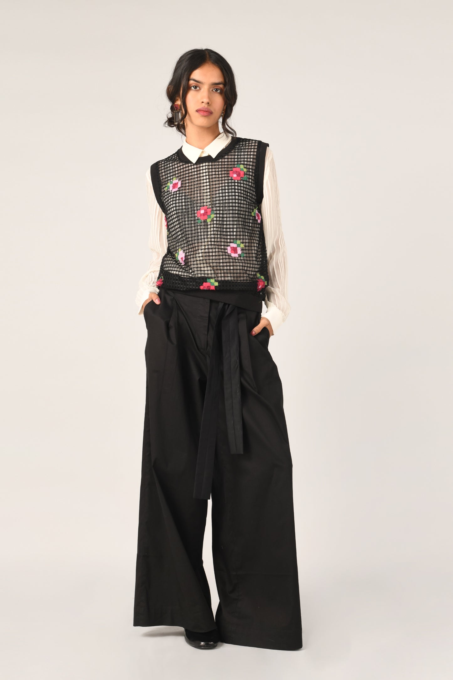 TEPLITZ NET CARDIGAN TOP