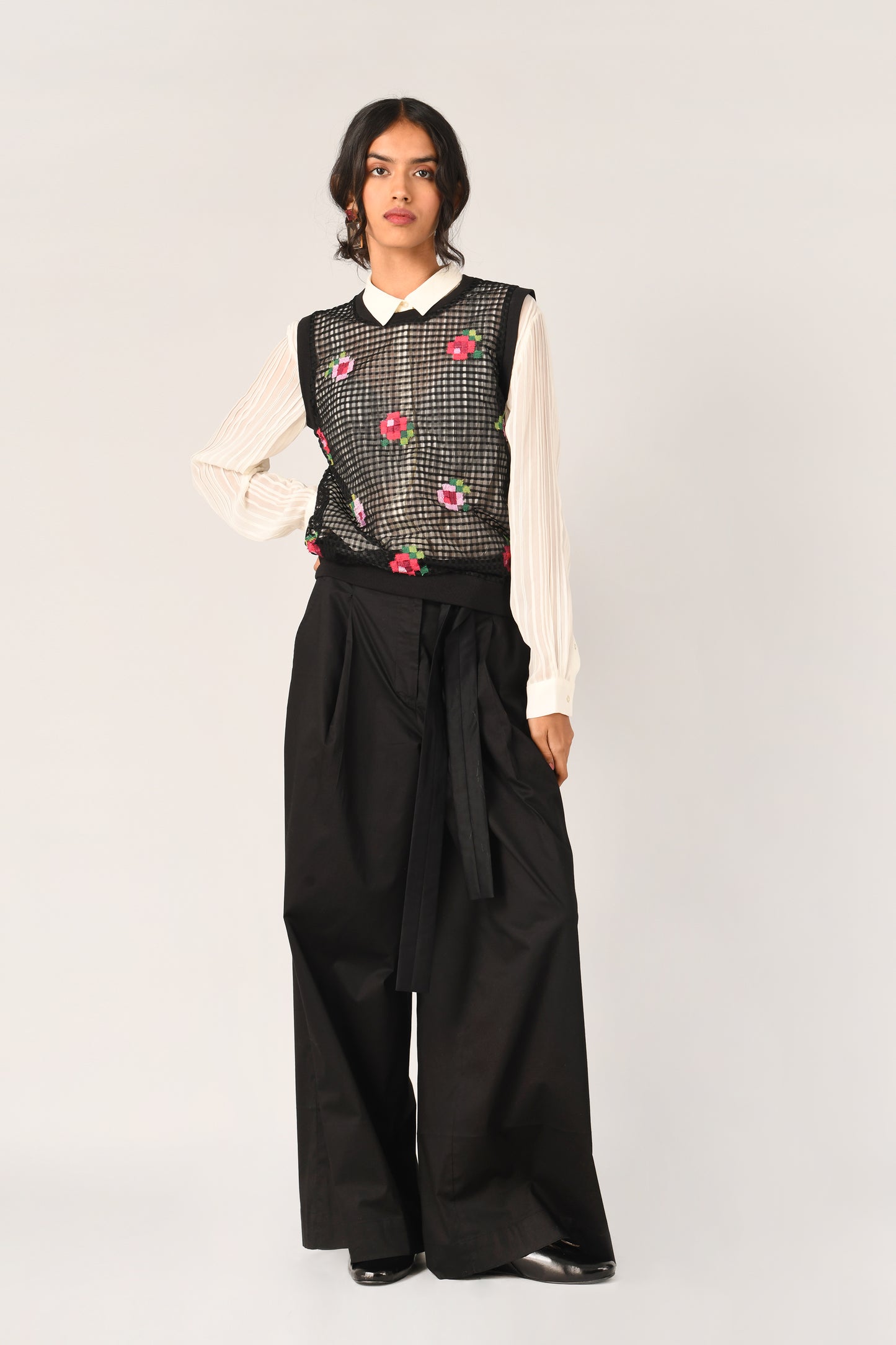 TEPLITZ NET CARDIGAN TOP