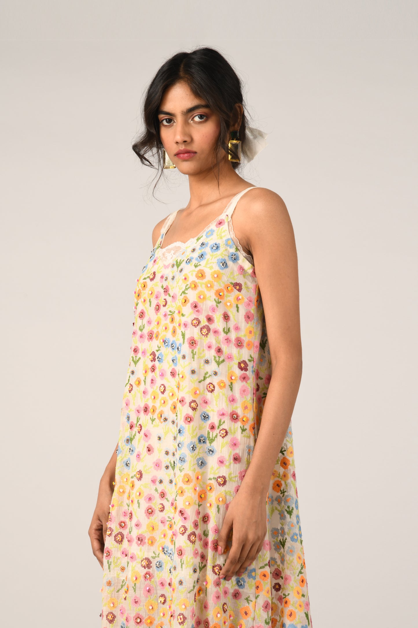 PRAIRIE LIN SLIP DRESS