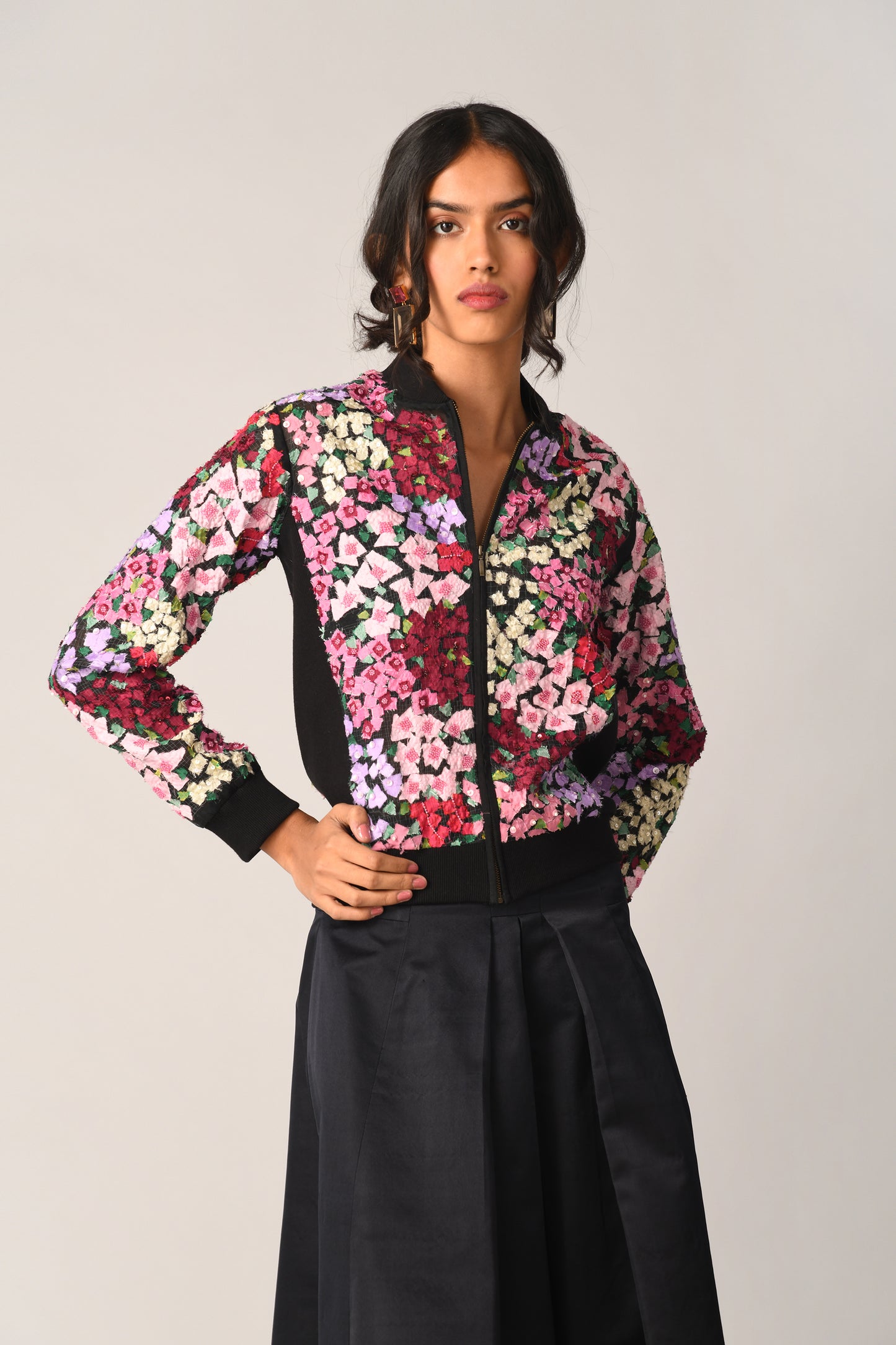 CANINA FLORAL ABSTRACT JACKET