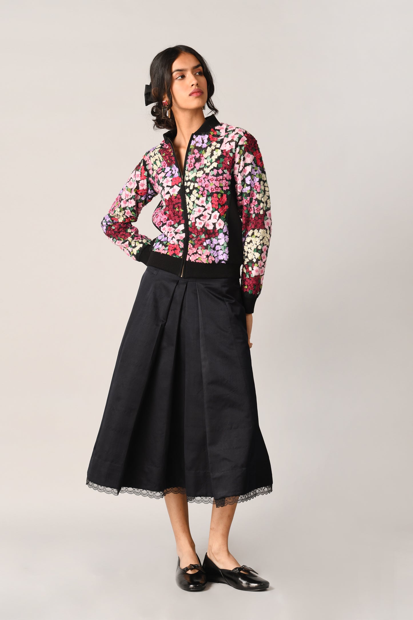 CANINA FLORAL ABSTRACT JACKET