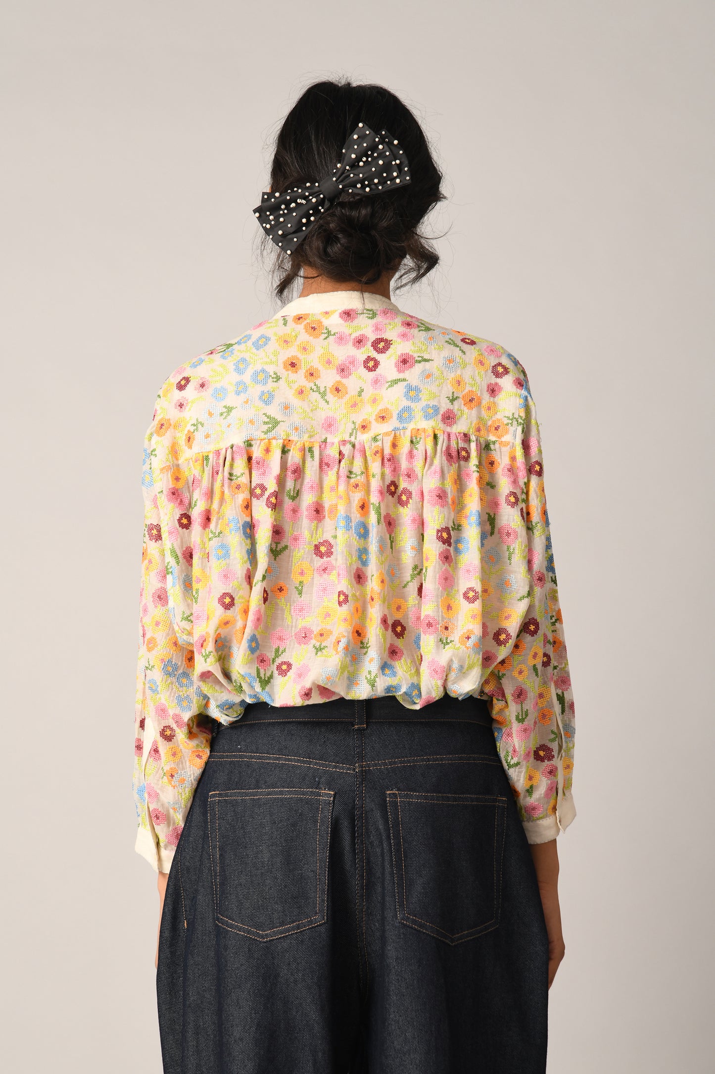 WOODSII FLORAL OVERSIZE SHIRT