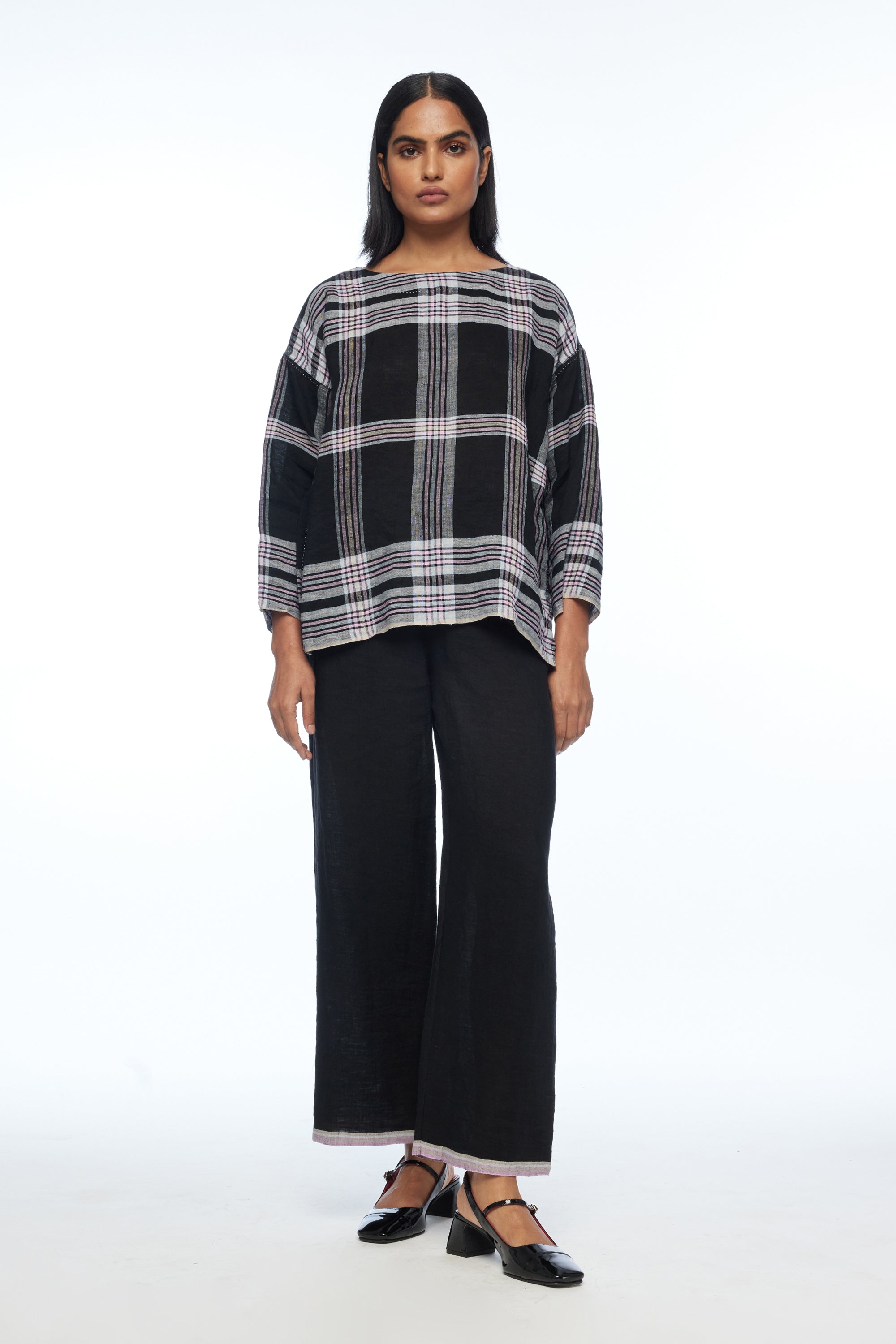 Caesia Boat Neck Boxy Top