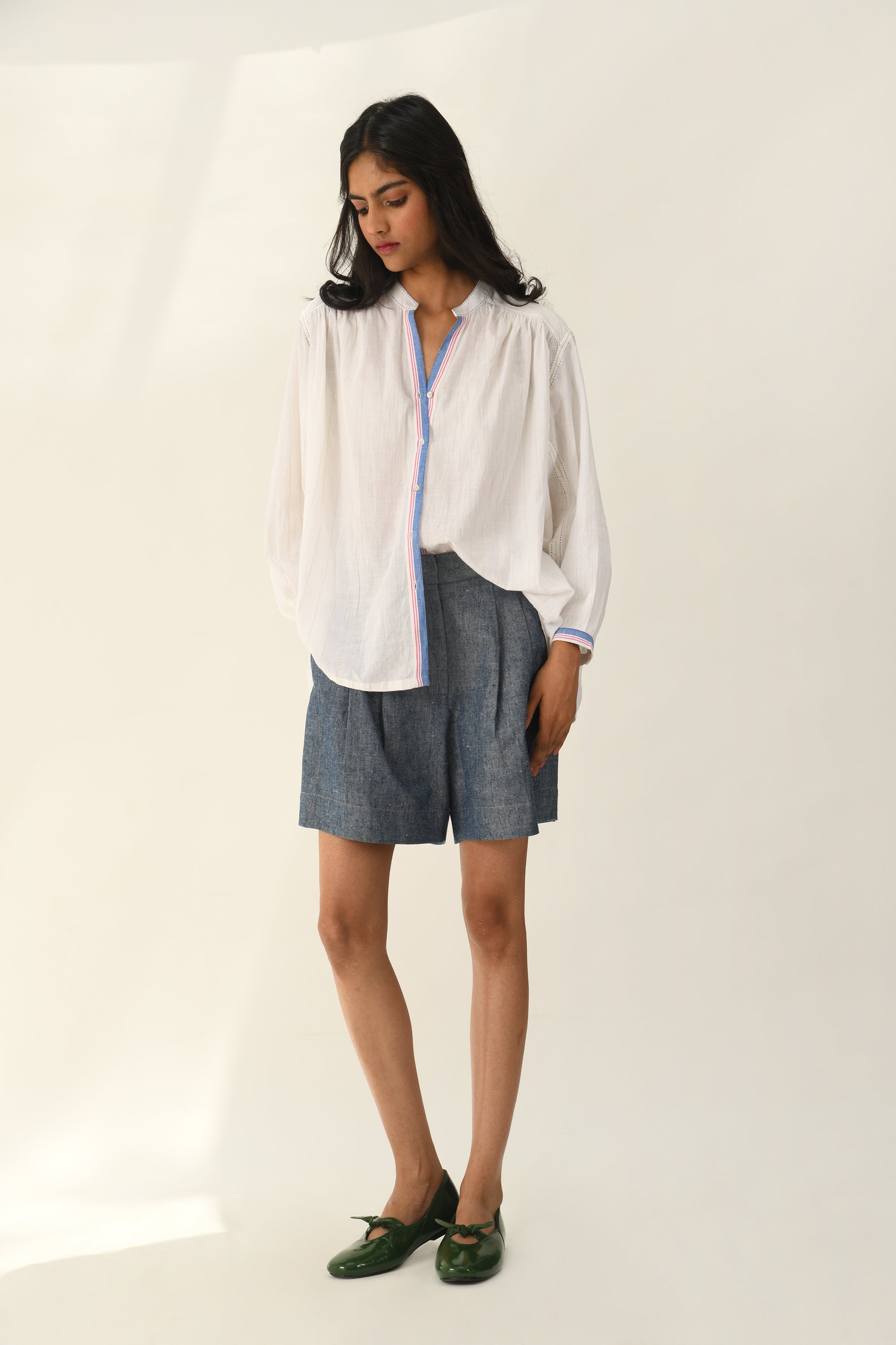 Sabinii Smocking Shirt