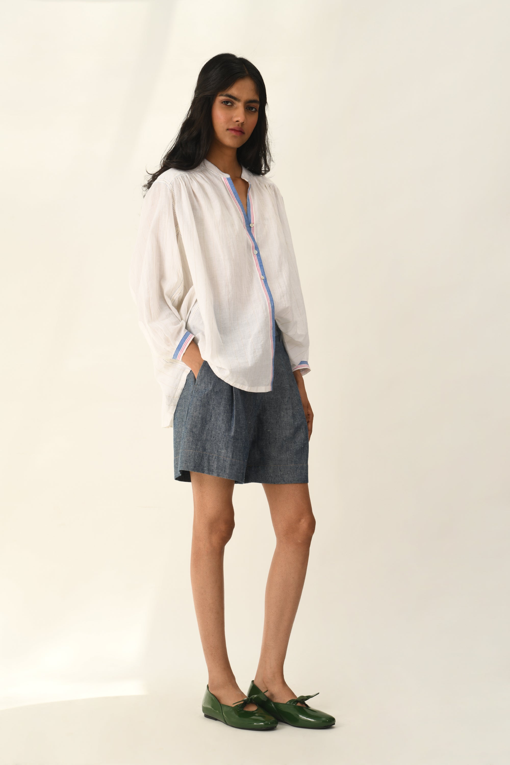 Sabinii Smocking Shirt