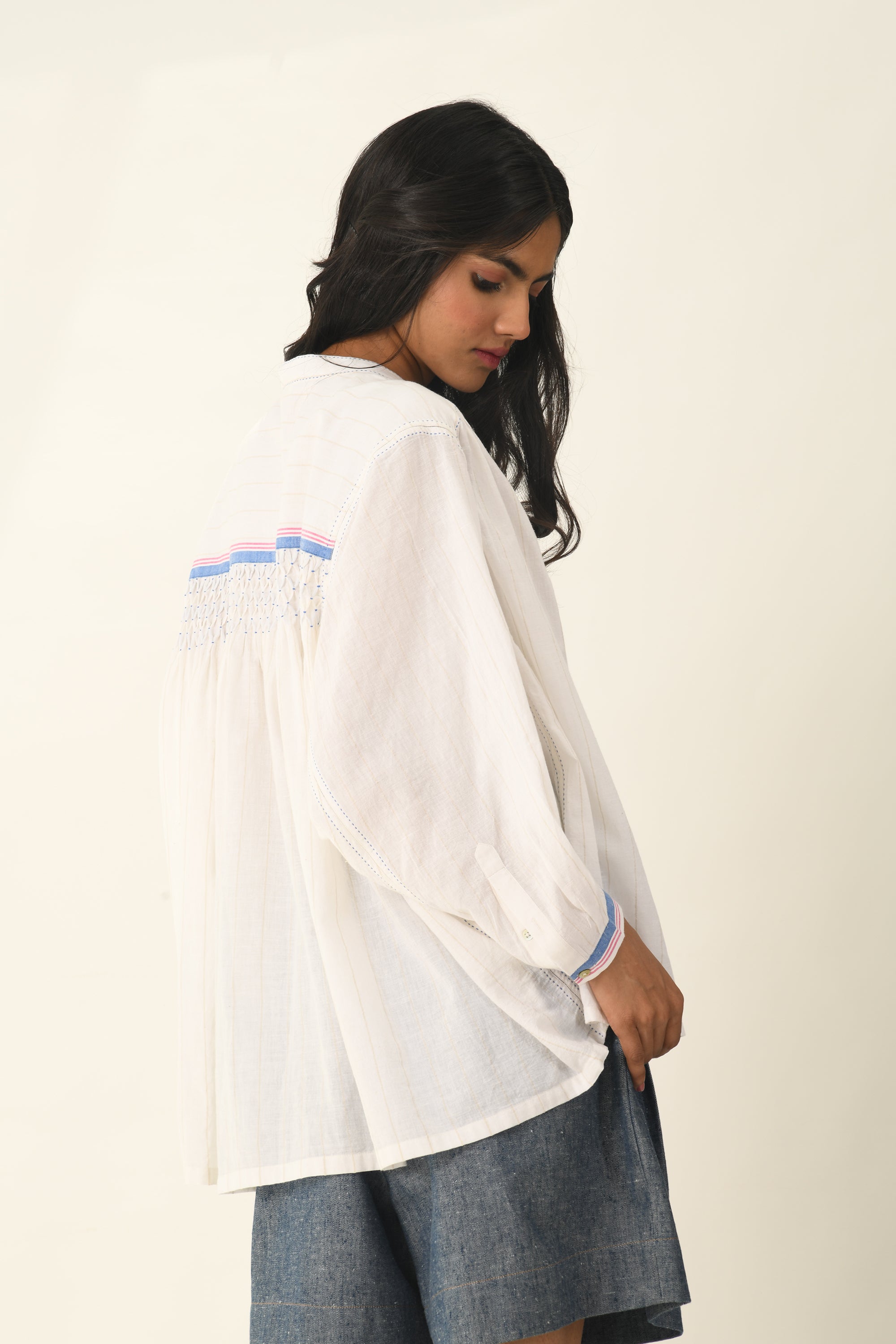 Sabinii Smocking Shirt