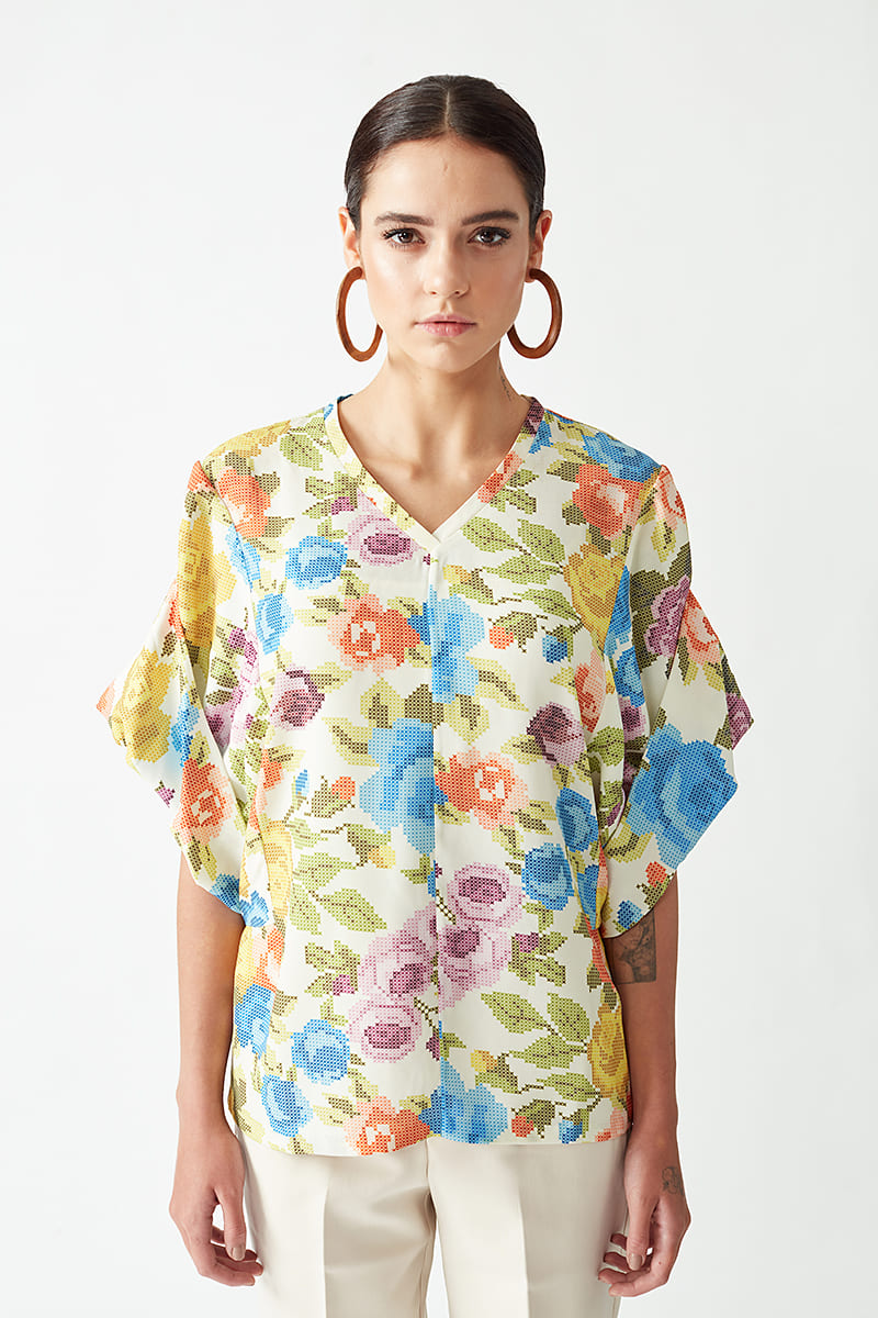 Jewel Printed Top