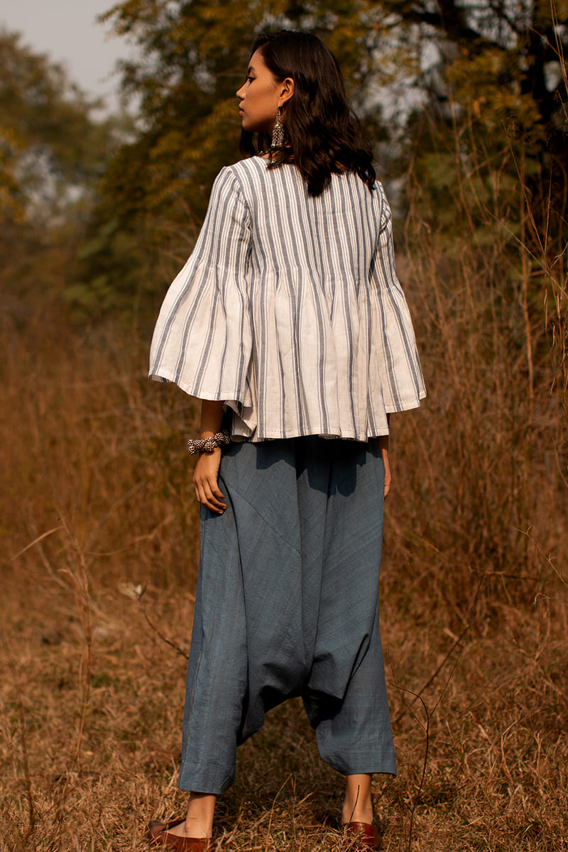 CHRIS PLEATED TOP