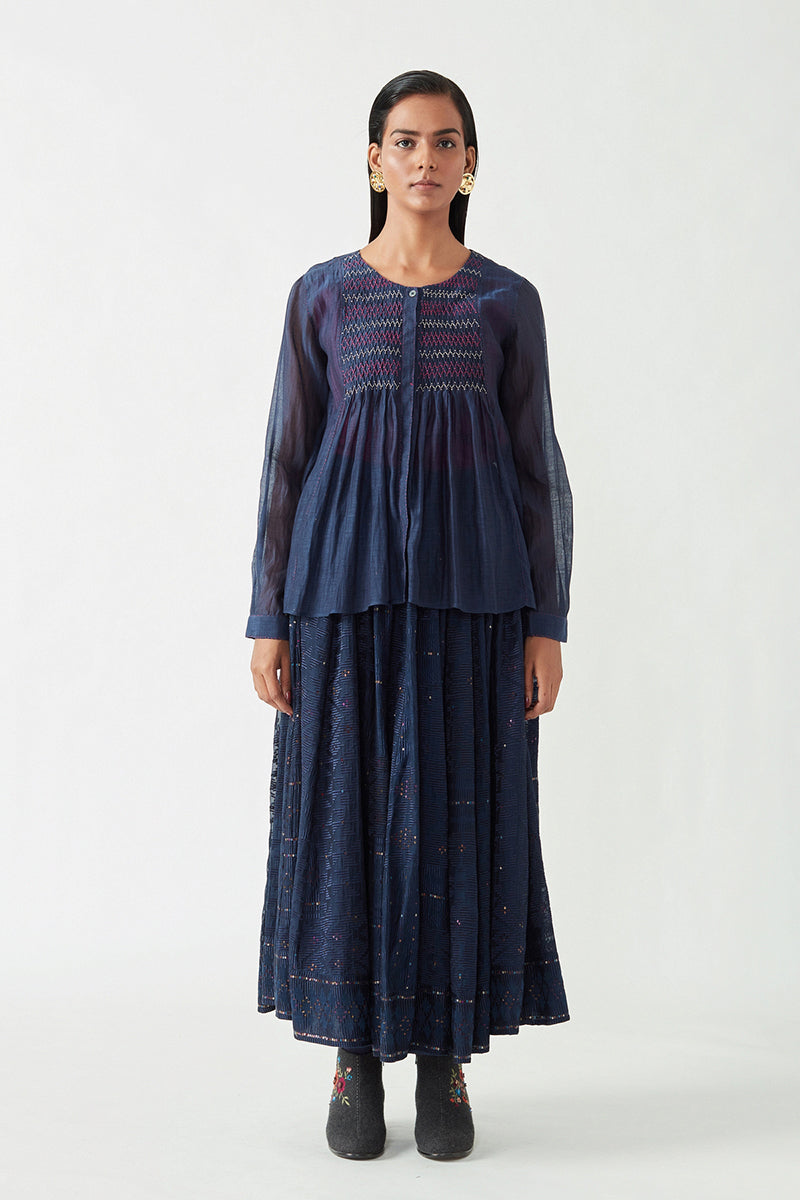 TWALA SMOCKING TOP
