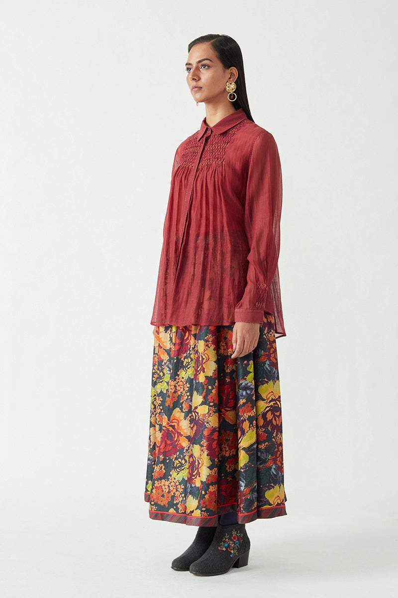 SAVION SMOCKING SHIRT