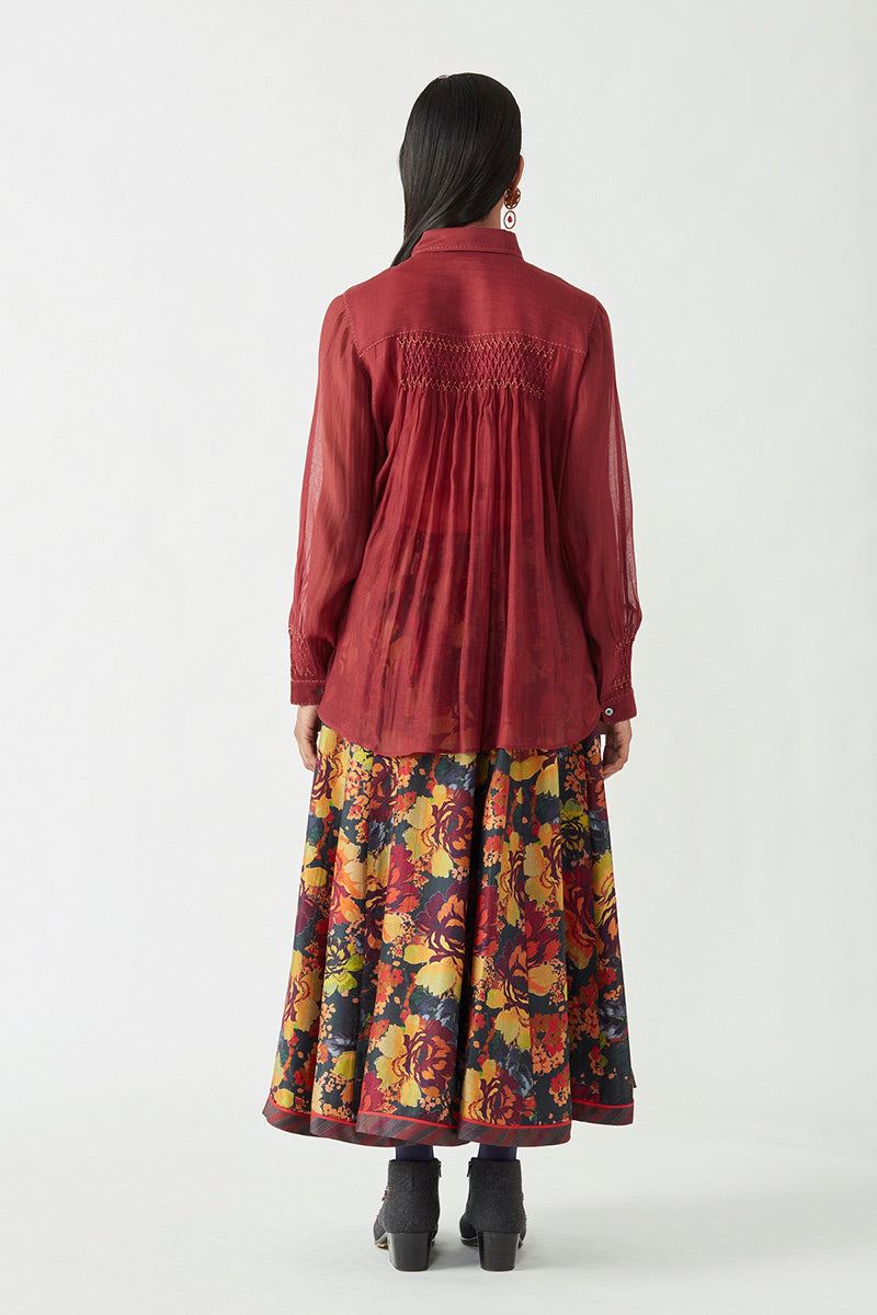 SAVION SMOCKING SHIRT