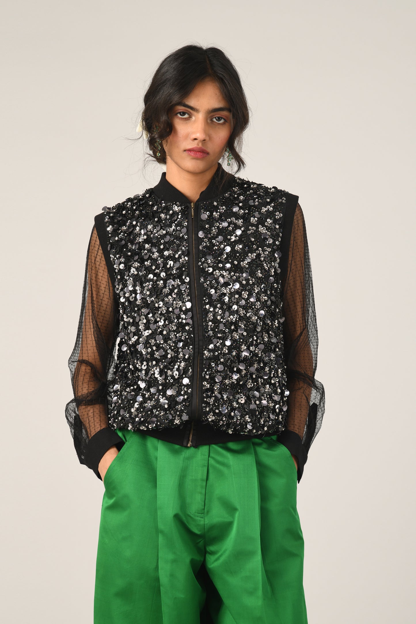 ANDRA STRAIGHT PLEATED PANTS