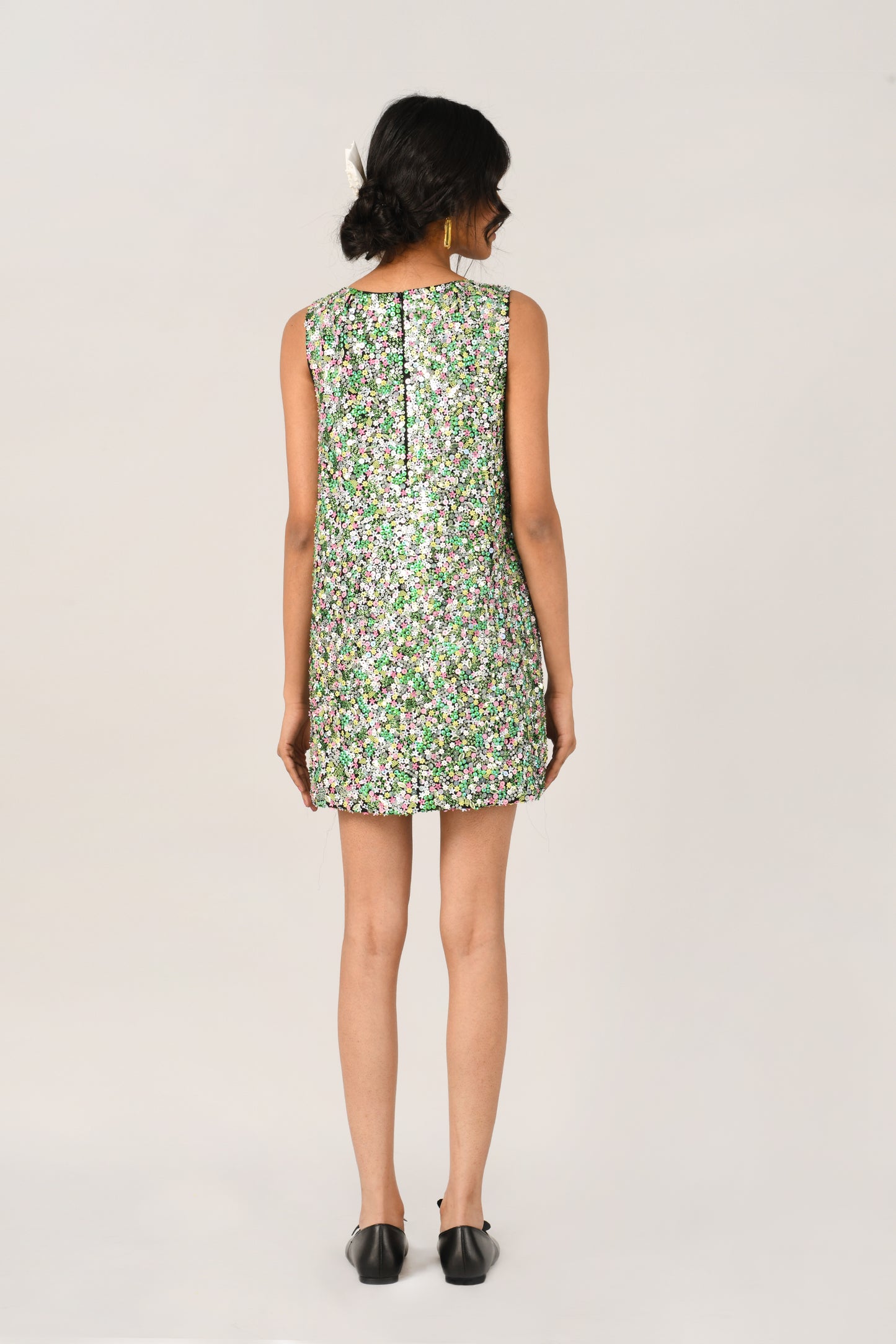 BARBARA SHORT SEQUIN DRESS