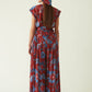 BALI PRINTED JUMPSUIT WITH BELT