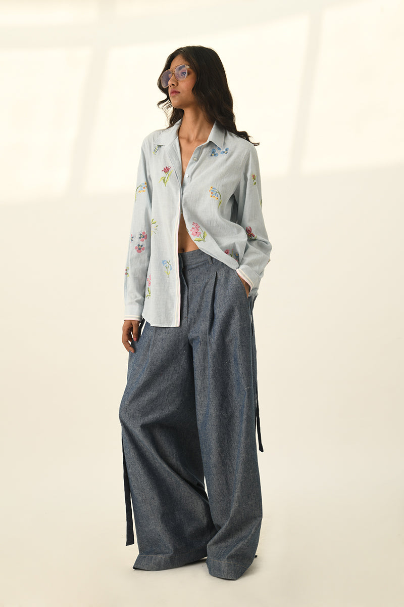 Stellata Wide Leg Belted Pants