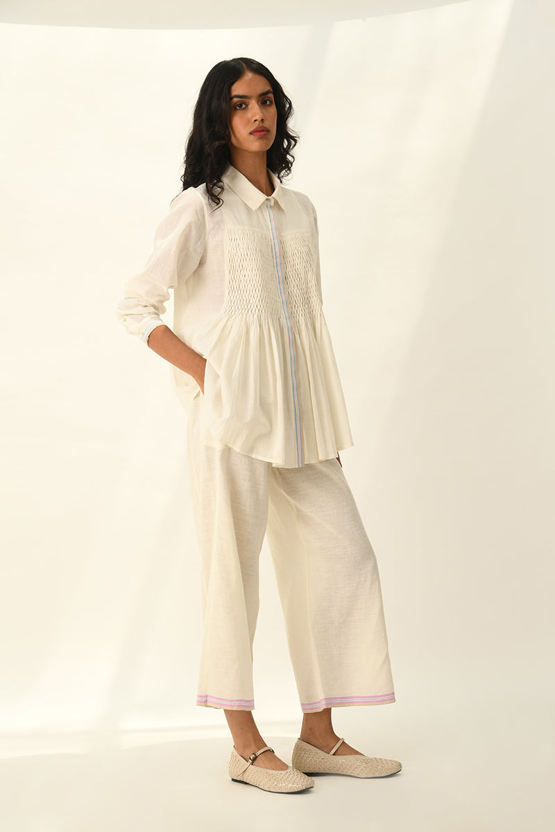 Galushkoi Elasticated Pants in Handloom Cotton