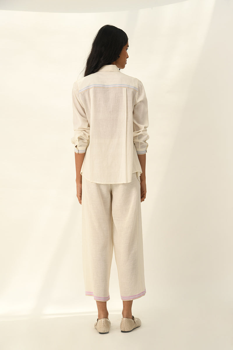 Galushkoi Elasticated Pants in Handloom Cotton